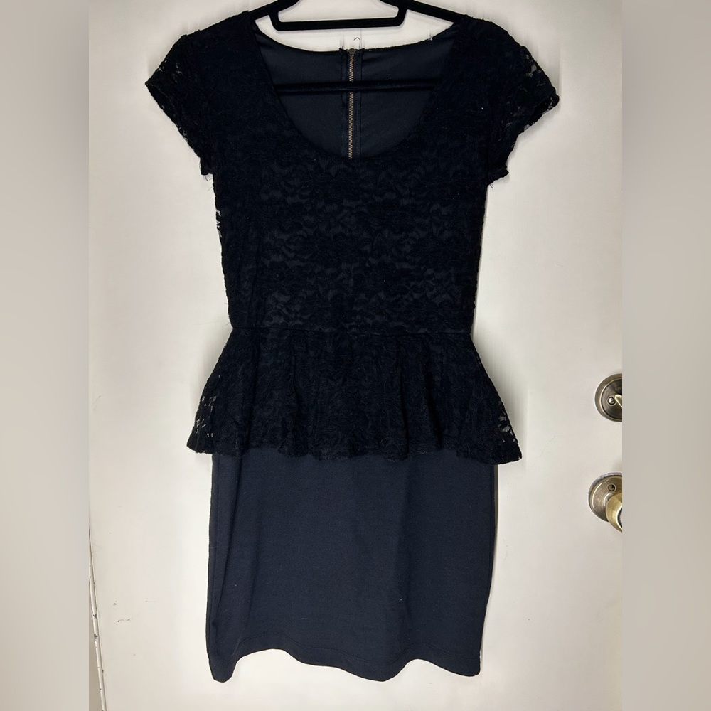 Lace top, pencil skirt bottom dress